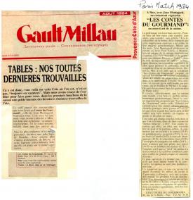 Article Gault et Millau